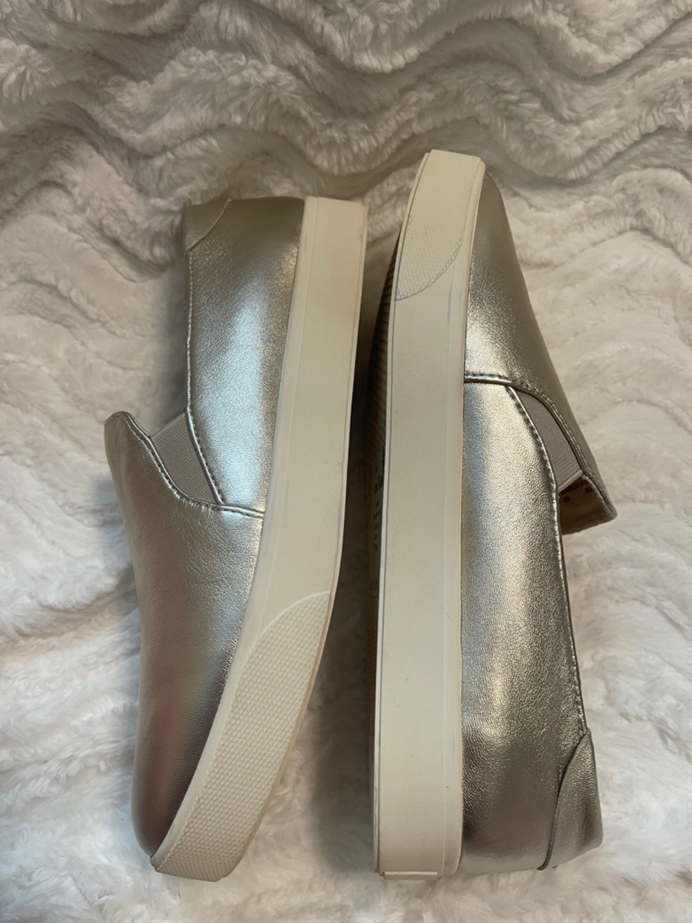 Cole Haan Gold Leather Slip-On Sneakers - Picture 12 of 16